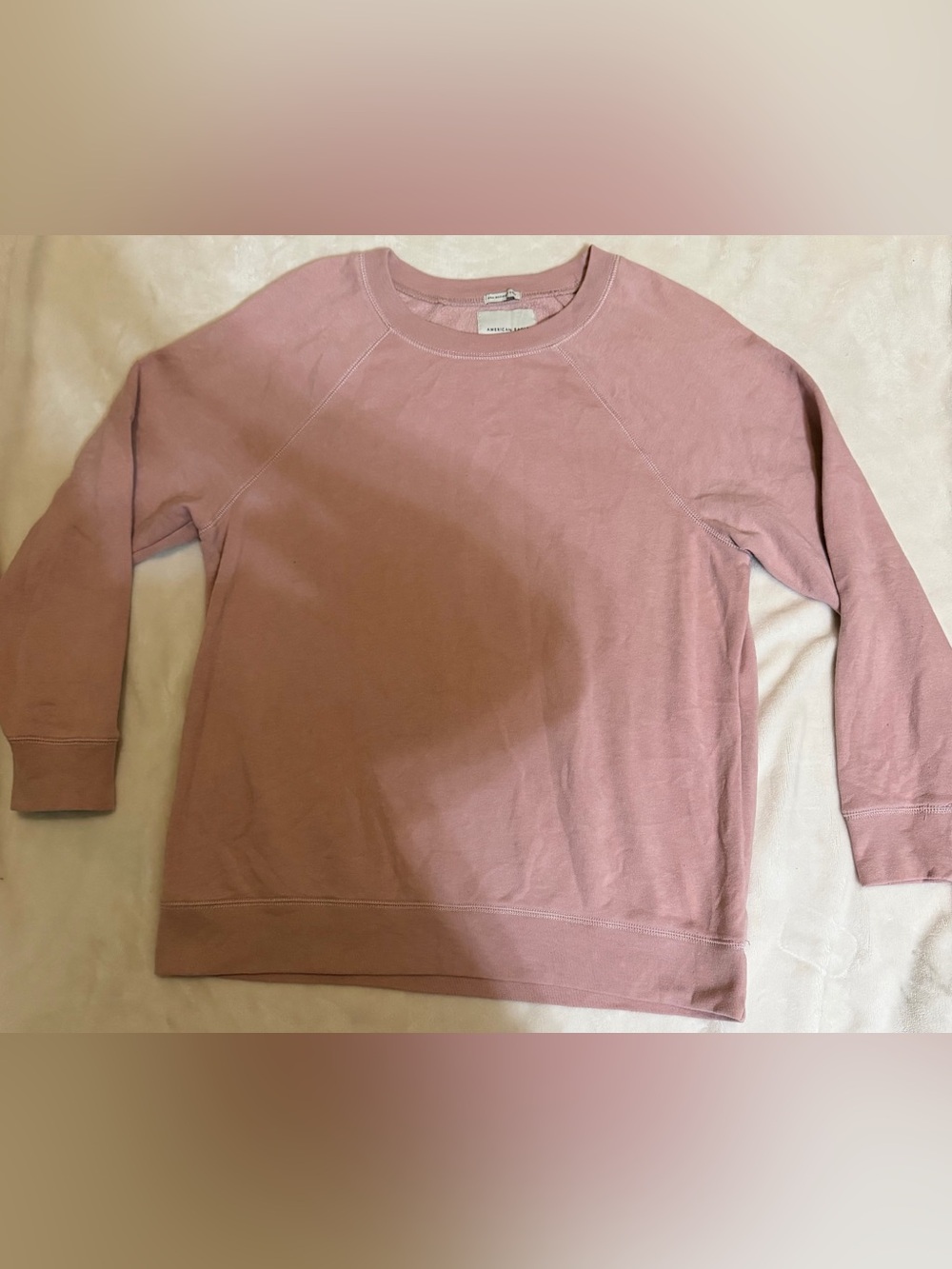 American Eagle Pink Mauve Pullover Sweatshirt
